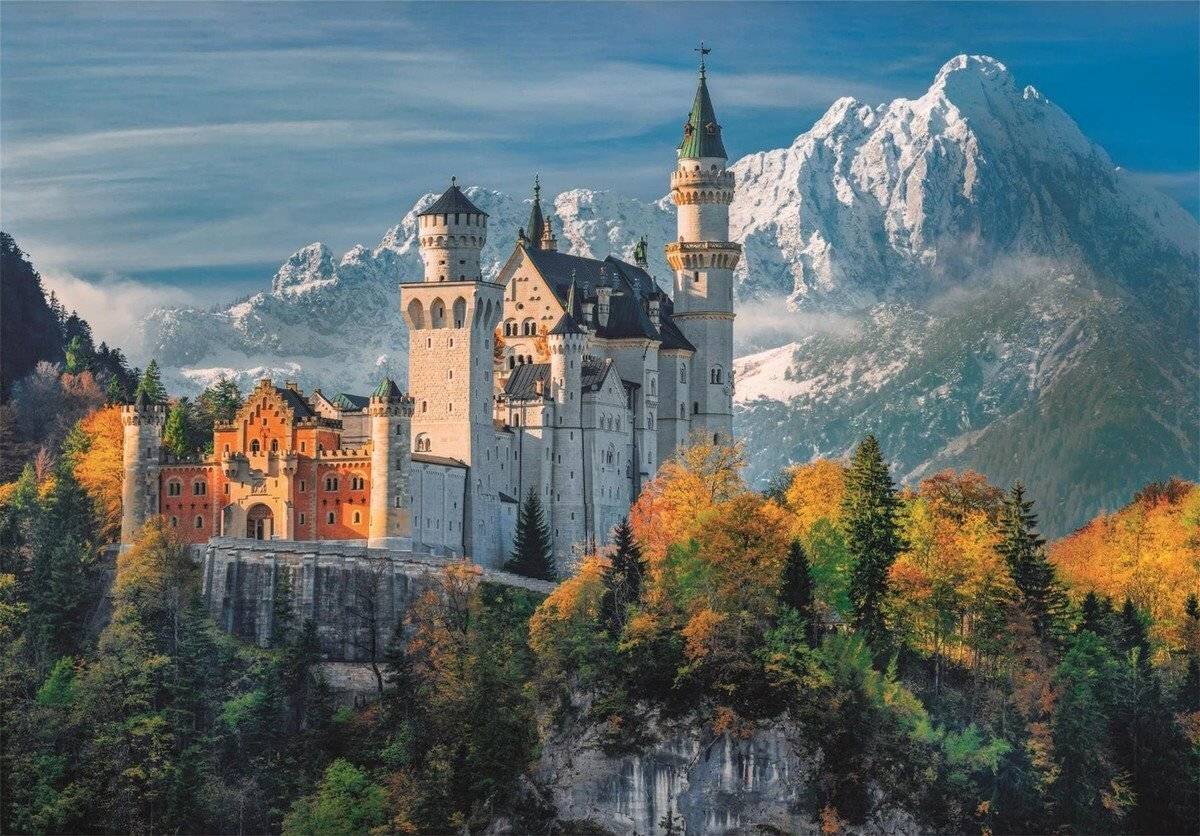 Hochwertiges Schloss Neuschwanstein Puzzle 500Stü ck