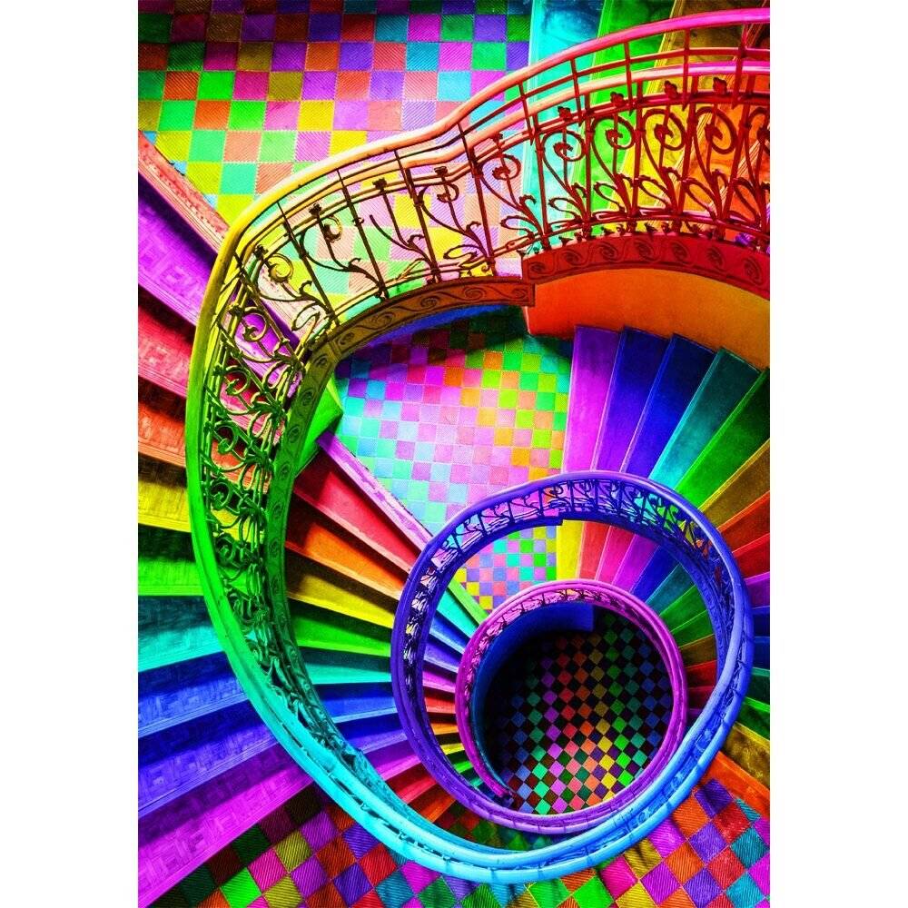 Farbe Boom Stairs Puzzle 500pcs
