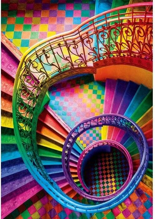 Farbe Boom Stairs Puzzle 500pcs