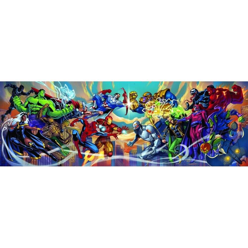 Marvel Heroes vs Villains Panorama-Puzzle 1000Stü ck