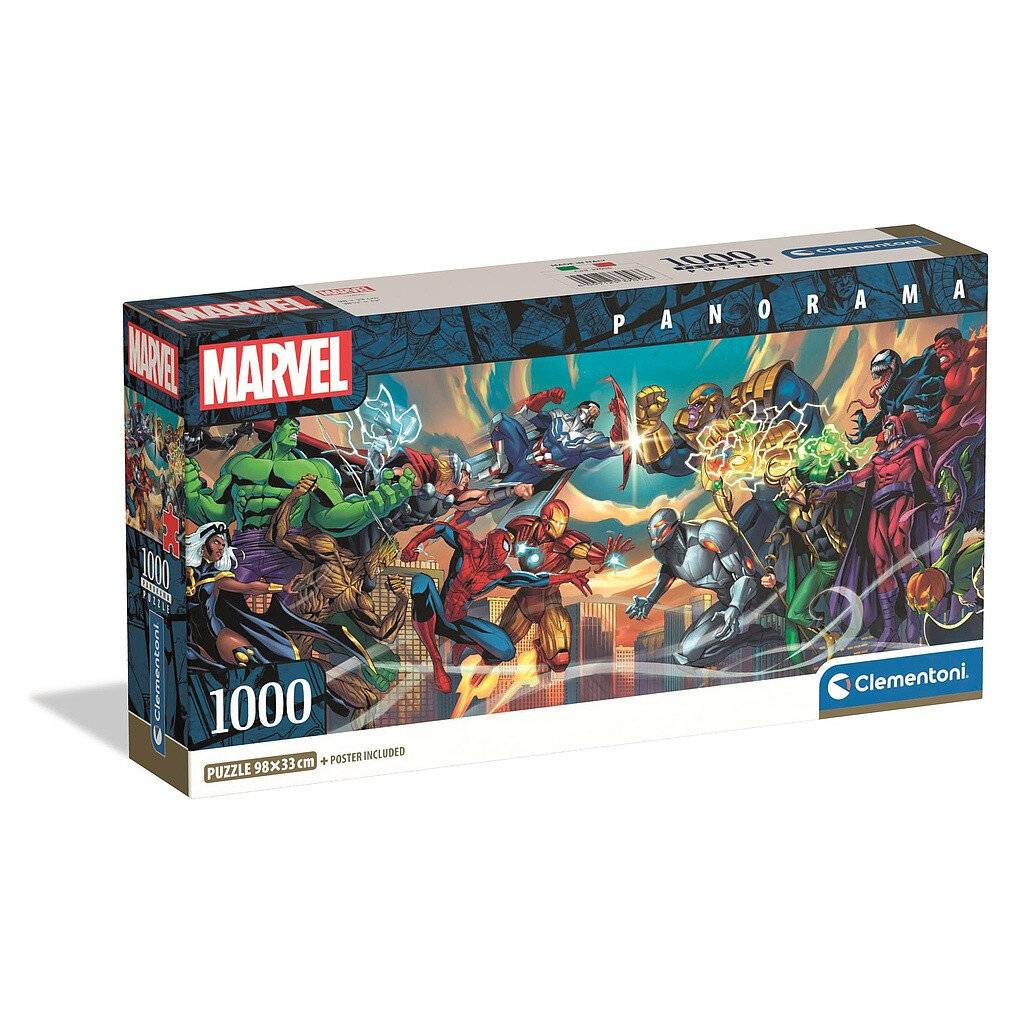 Marvel Heroes vs Villains Panorama-Puzzle 1000Stü ck