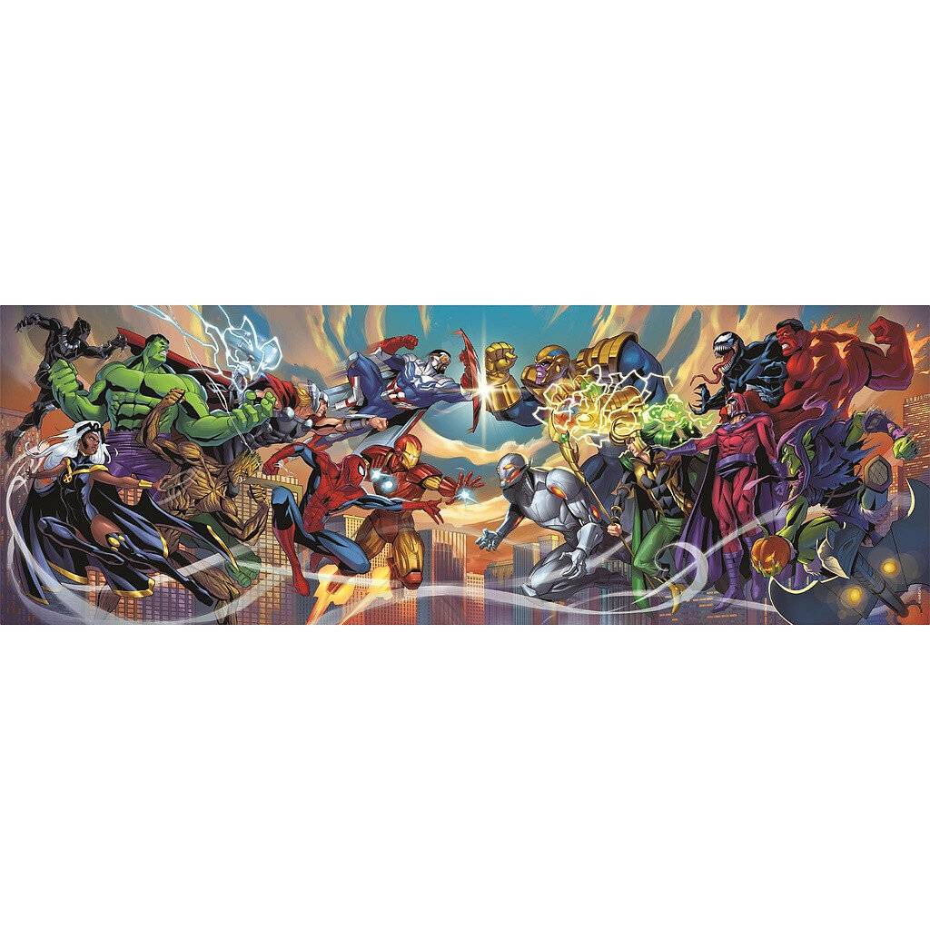 Marvel Heroes vs Villains Panorama-Puzzle 1000Stü ck