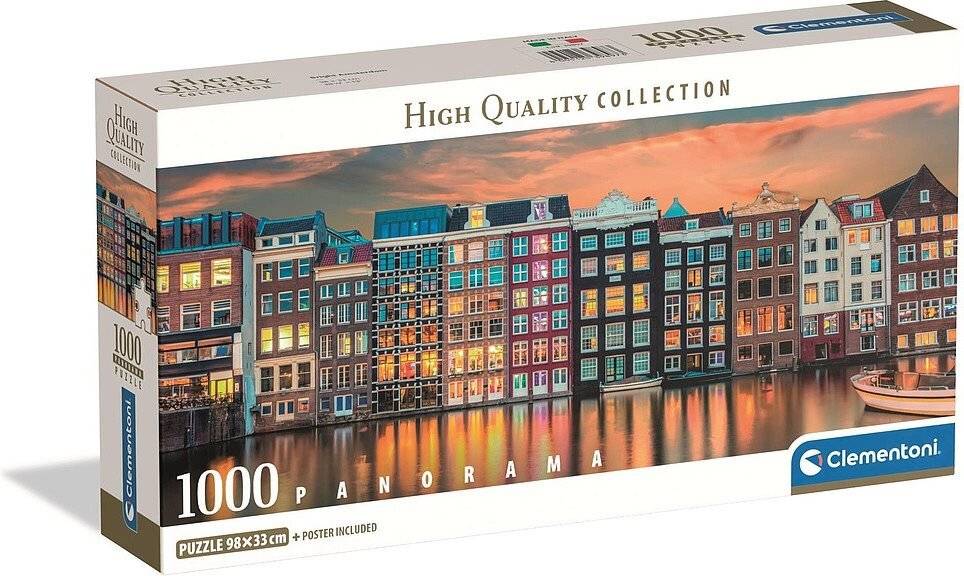 Hochwertiges helles Amsterdam Panorama-Puzzle 1000Stü ck