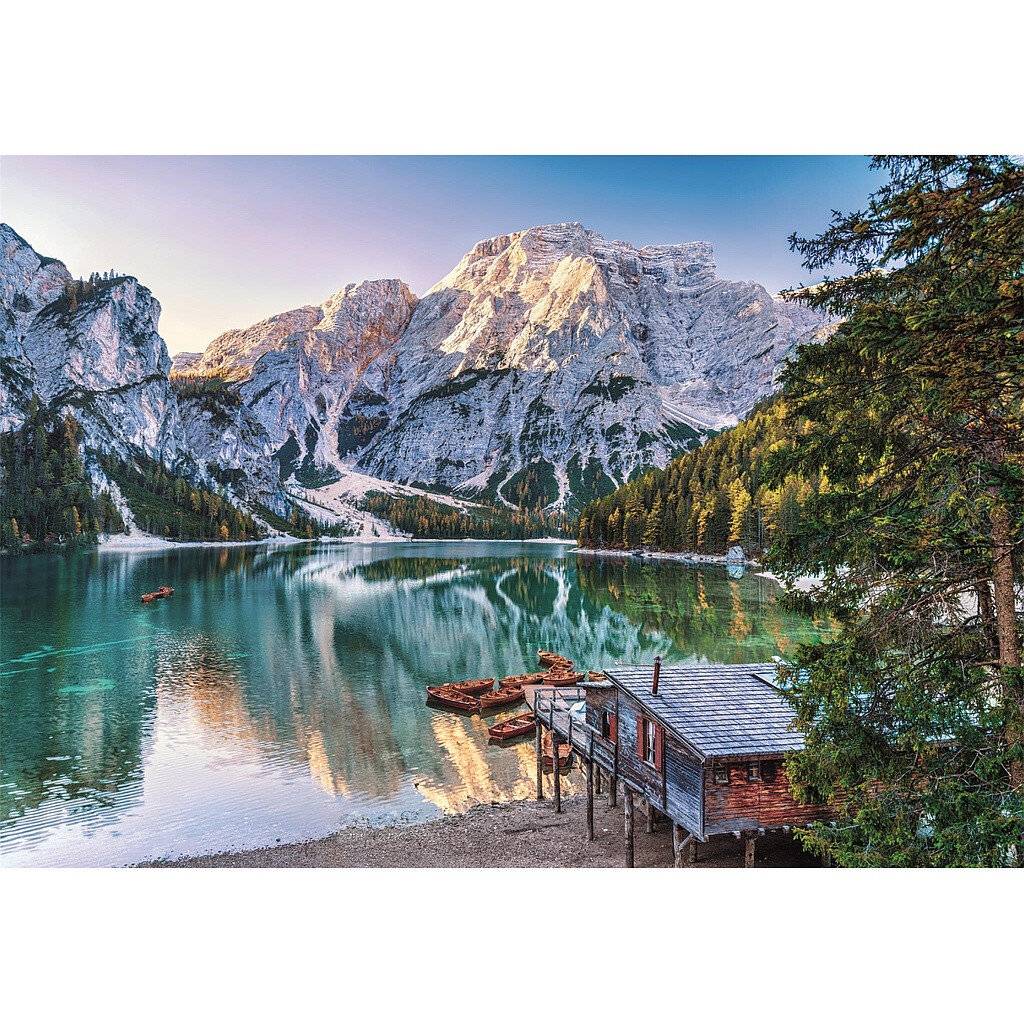 Hochwertige Smaragd See Prags Puzzle 1000pcs