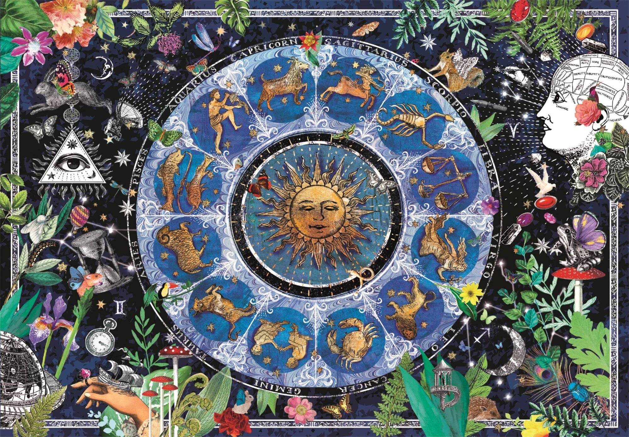 Hochwertiges astrologisches Horoskop-Puzzle 1000Stü ck