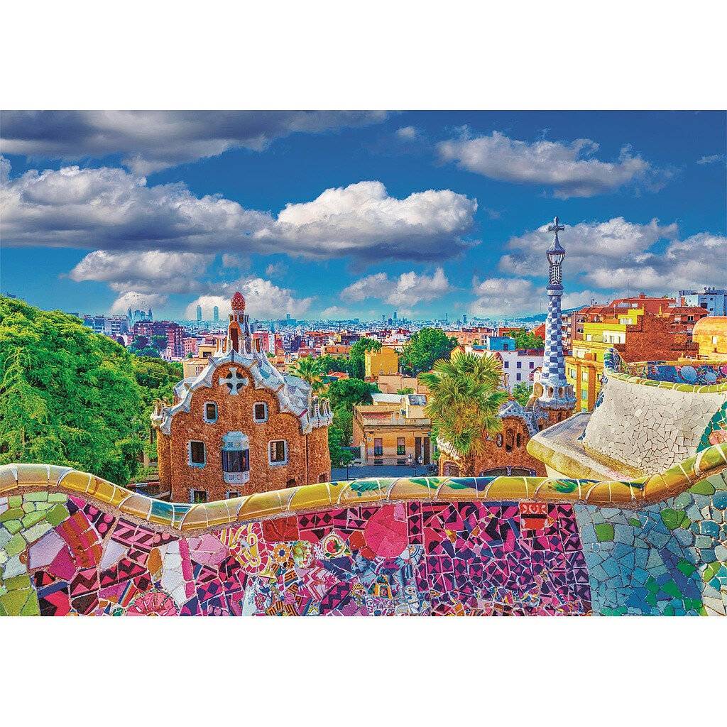Hochwertiges Park Guell Barcelona-Puzzle 1000Stü ck