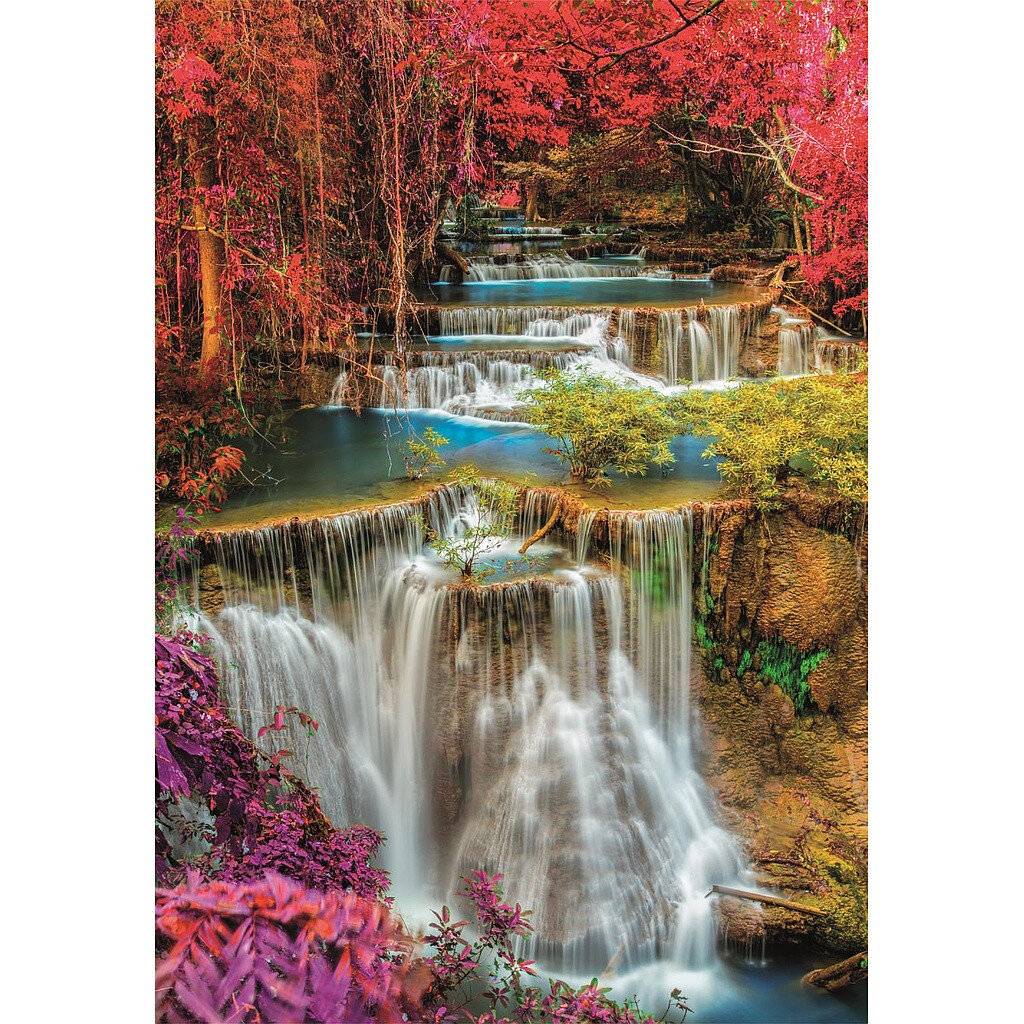 Hochwertiges farbenfrohes Thai Falls Puzzle 1000Stü ck