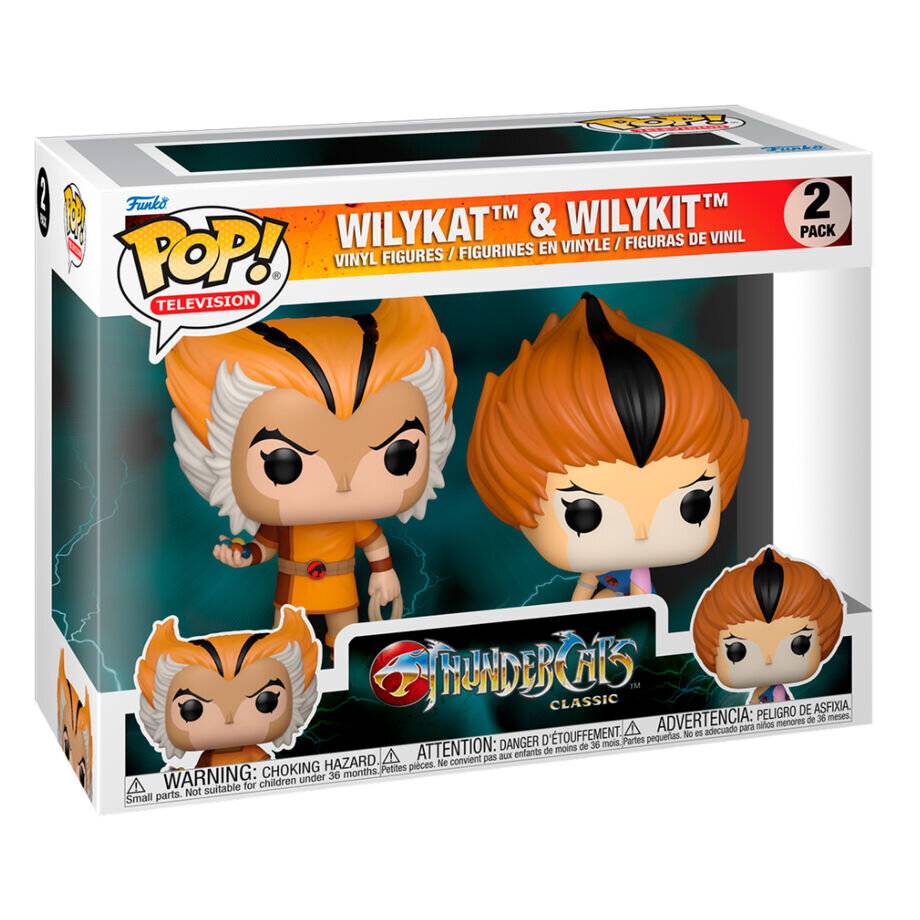 Thundercats POP! Vinyl Figuren 2er-Pack Wilykat & Wilykit 9 cm