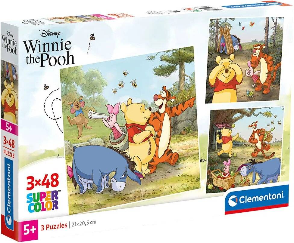 Disney Winnie Puuh 3x48 Stk Puzzle Clementoni