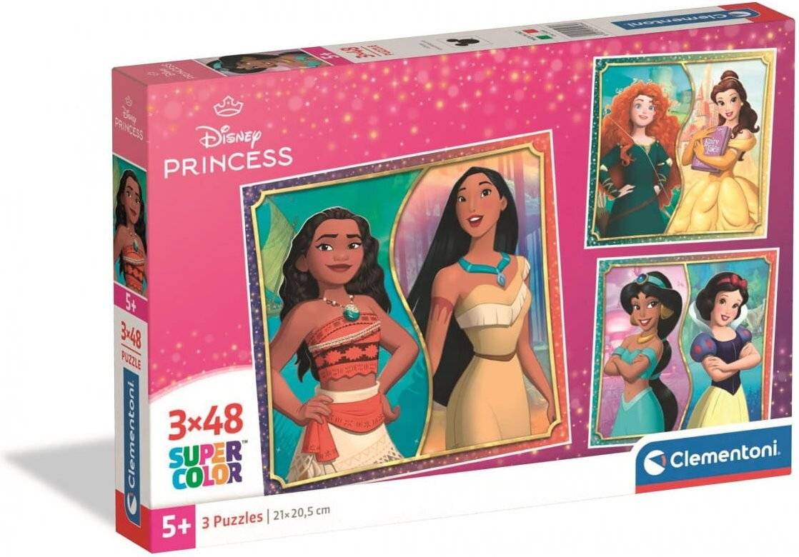 Disney Prinzessin 3x48 Teile Puzzle Clementoni
