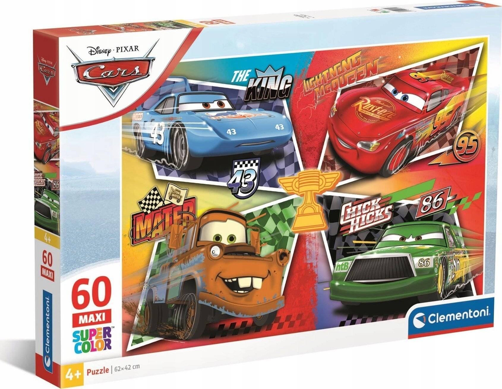 Disney Cars 60-teilige Maxi-Puzzle Clementoni