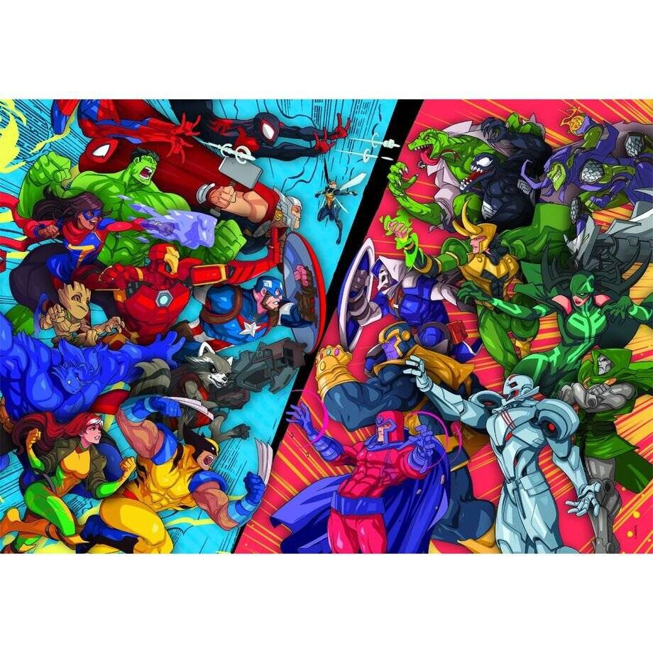 Avengers VS Villains Marvel 104-teiliges Puzzle Clementoni