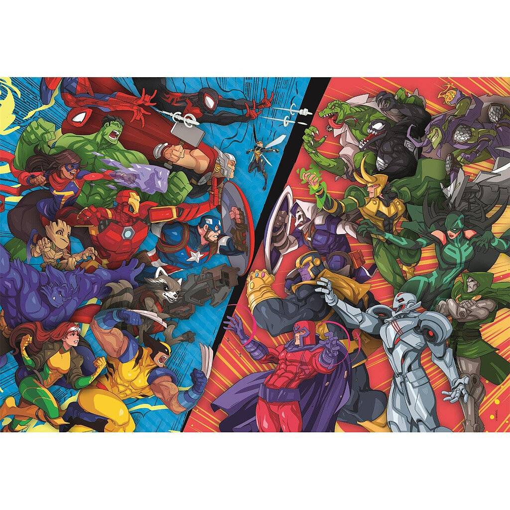 Avengers VS Villains Marvel 104-teiliges Puzzle Clementoni