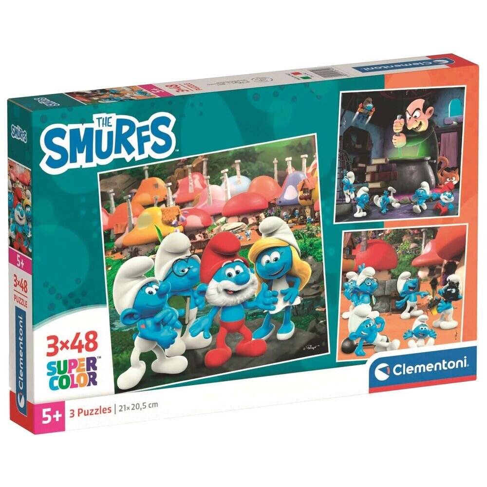 Die Schlümpfe 3x48 Stück Puzzle Clementoni
