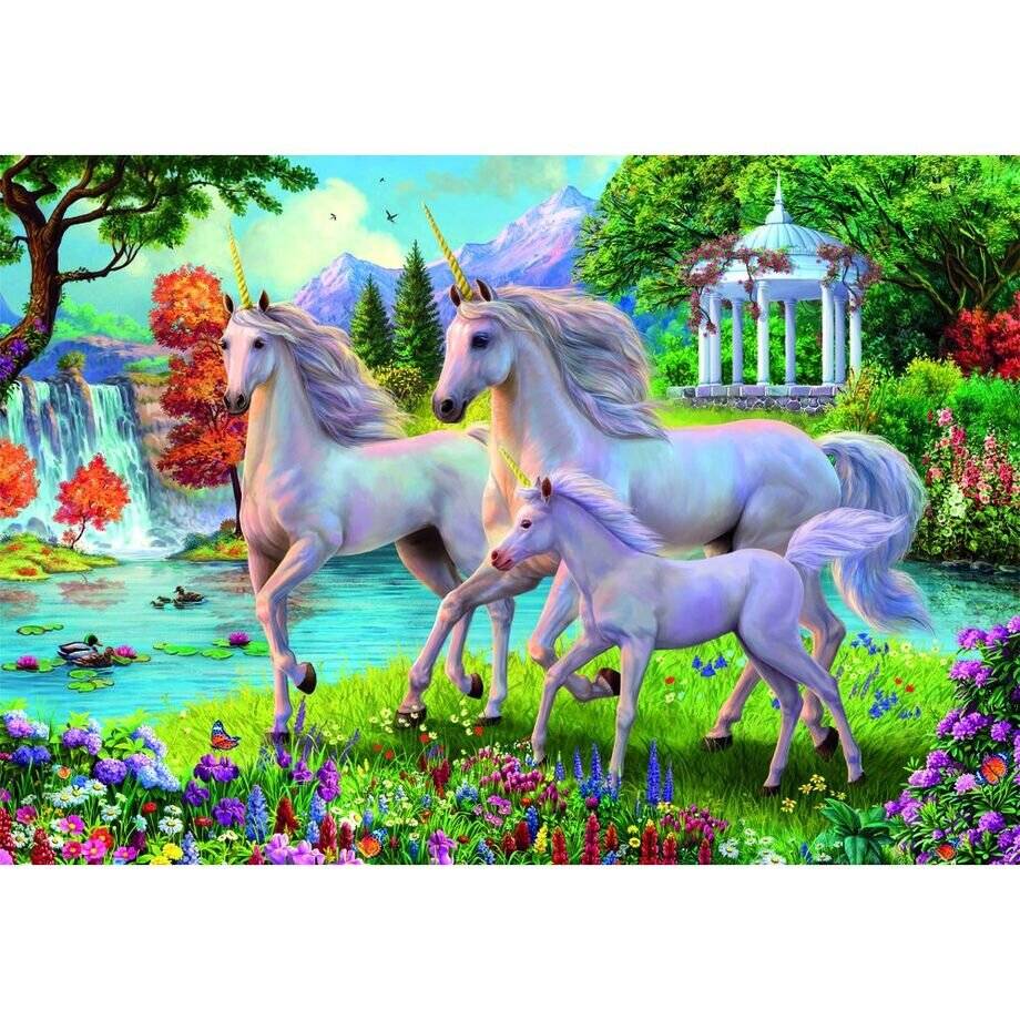 Einhorn Waterfall Clementoni Puzzle 180-teilig