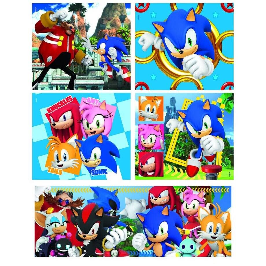 Sonic der Igel Heroes Rivals 10 in 1 Puzzle Clementoni