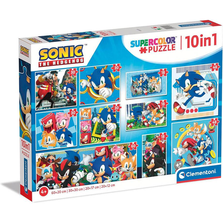 Sonic der Igel Heroes Rivals 10 in 1 Puzzle Clementoni