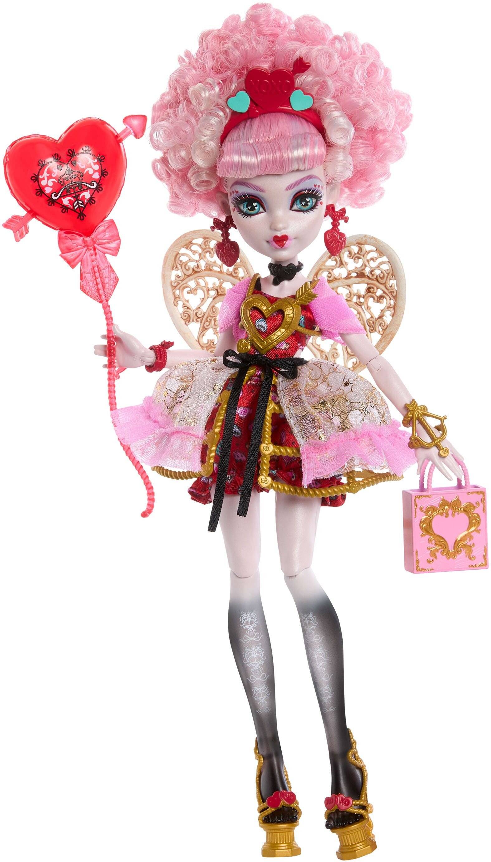 Monster High Scary Sweet Birthday Cupid Asteria-Puppe im Partykleid