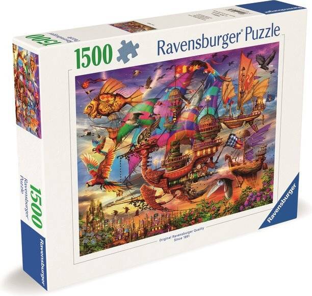 RAVENSBURGER Puzzle Mystická létající loď 1500 dílků