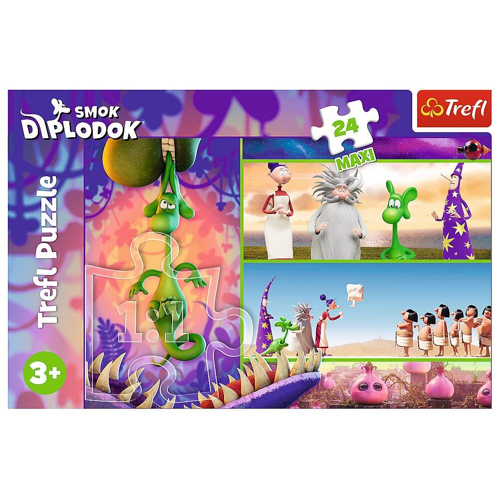 TREFL Puzzle Hokus pokus Diplodokus MAXI 24 dílků