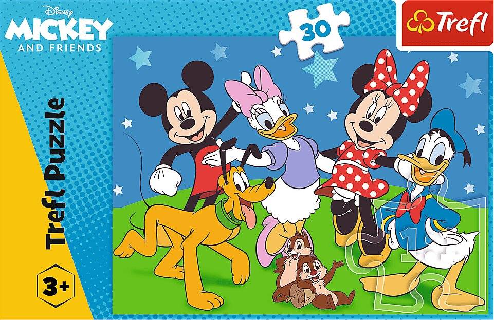 TREFL Puzzle Mickey Mouse a př átelé 30 dílků