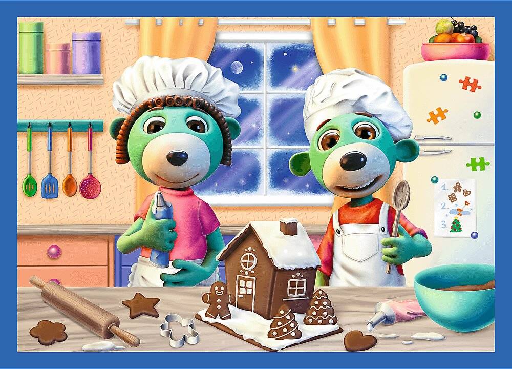 Puzzle Treflíci: Vánoce 4v1 (12,15,20,24 dílků )