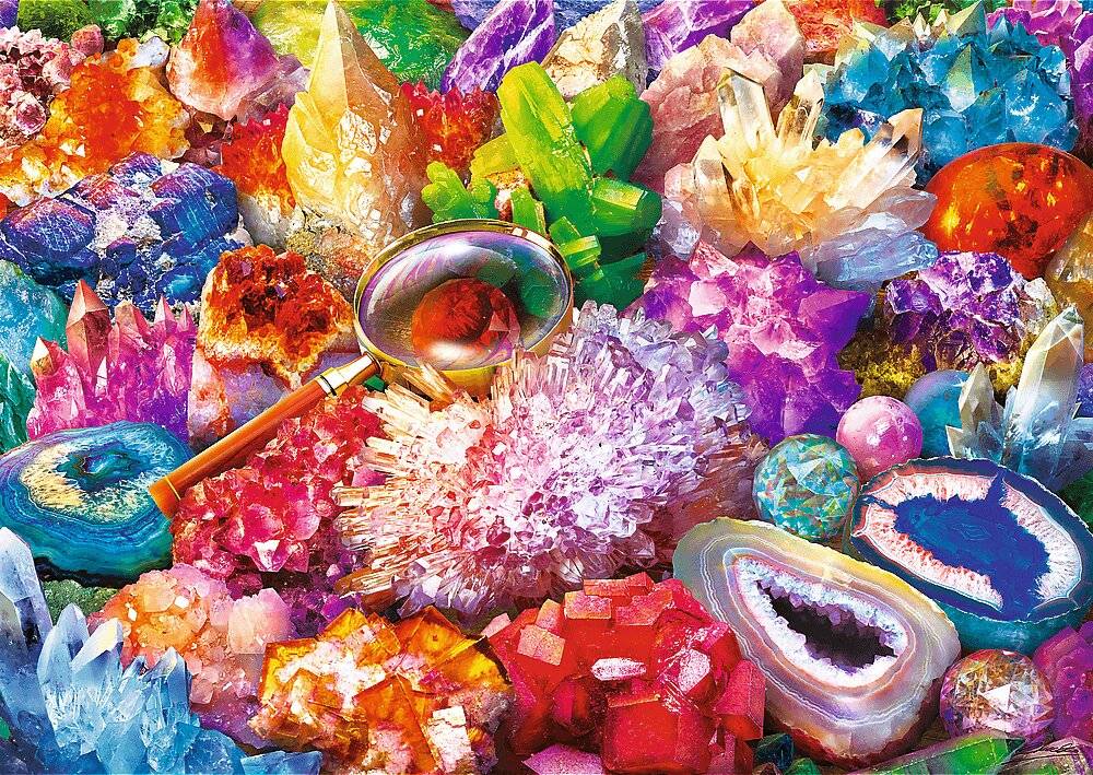 TREFL Puzzle Vesmer und Kristalle 2x500 Puppen