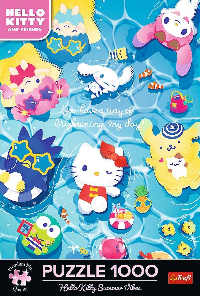 TREFL Puzzle Premium Plus Hello Kitty: Auf der Sommerwelle von 1000 dlks