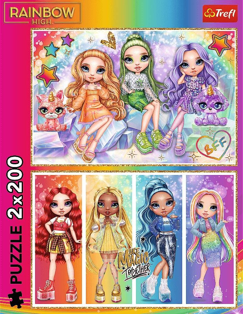 TREFL Puzzle Rainbow High 2x200 dks