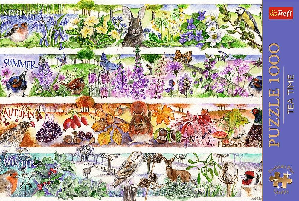 TREFL Puzzle Premium Plus Tea Time: Vier Jahre mit 1000 Dlks