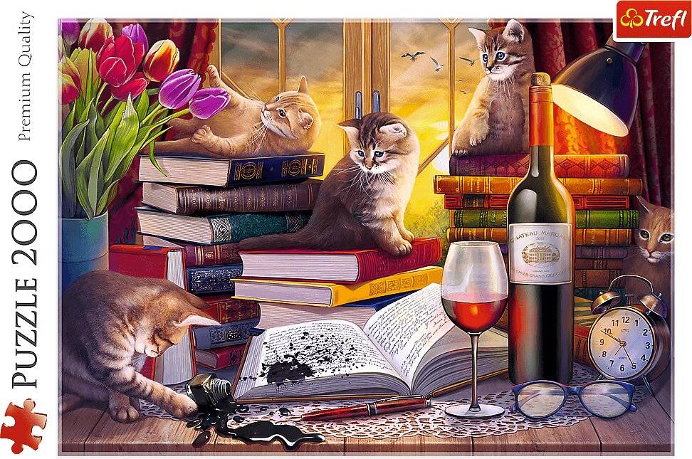 Puzzle - 2000 - Katzenabend Trefl 27126
