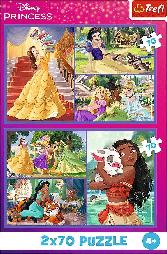 TREFL Puzzle Disney-Prinzessinnen: Die Tage von Pohkov 2x70 dlks