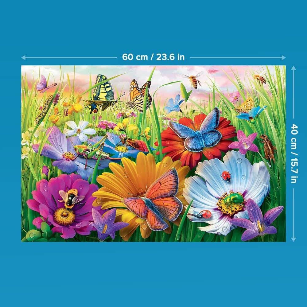 TREFL Puzzle EasyPiece: Insekten auf der Wiese 300 Puppen