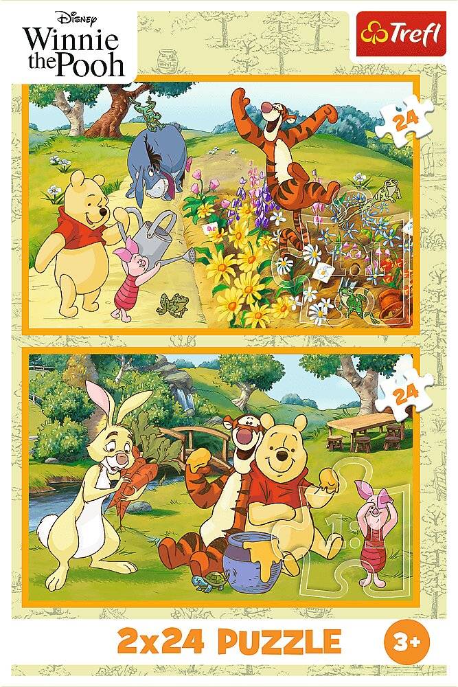 TREFL Puzzle Medvek P: Tag im Garten 2x24 dlks