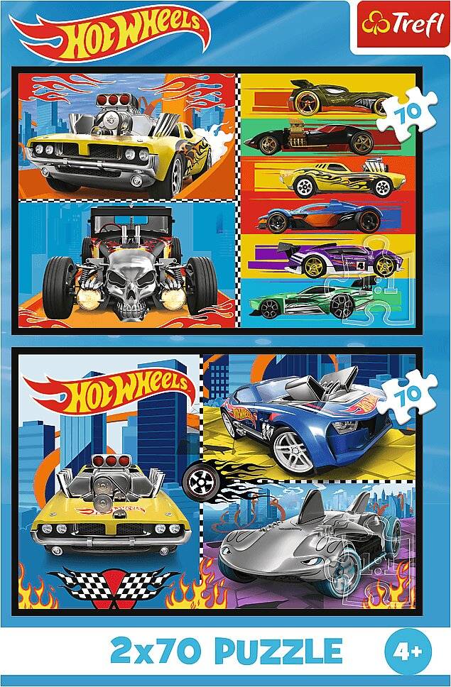TREFL Puzzle Hot Wheels: 2x70 DLK Auto
