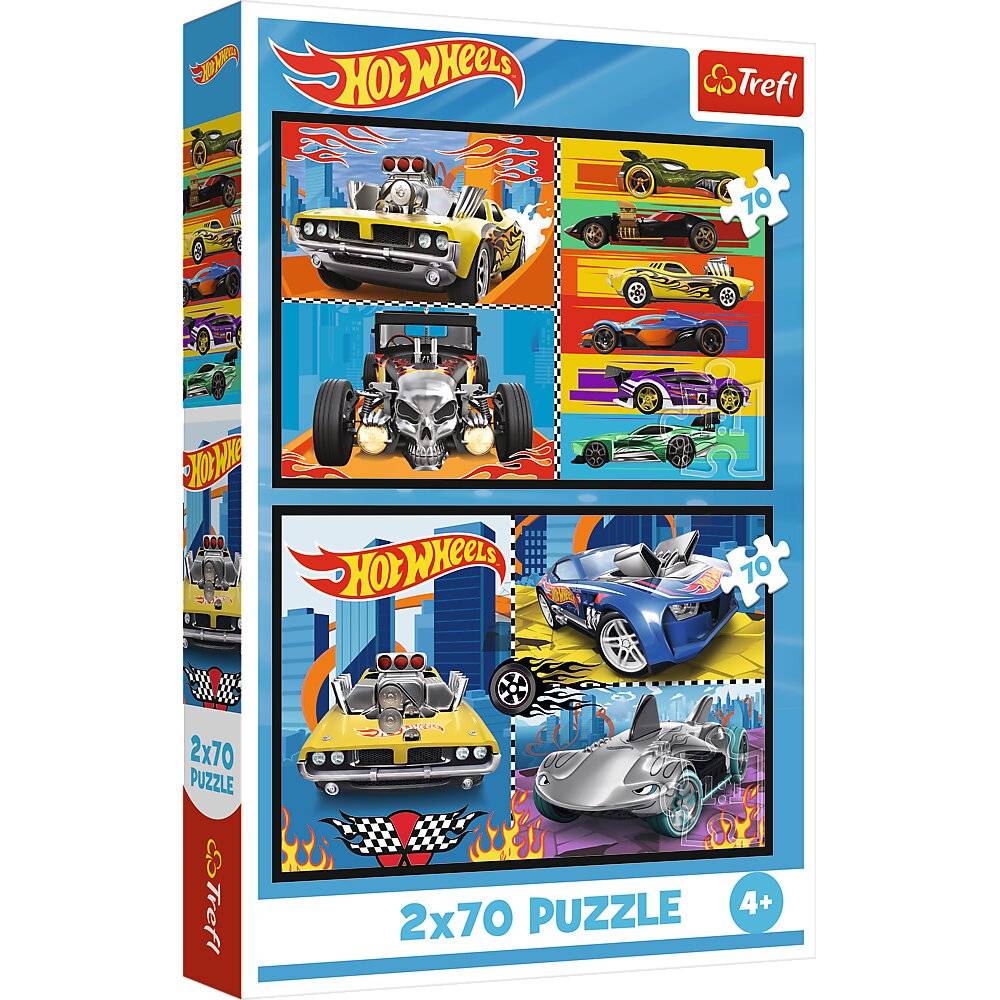 TREFL Puzzle Hot Wheels: 2x70 DLK Auto
