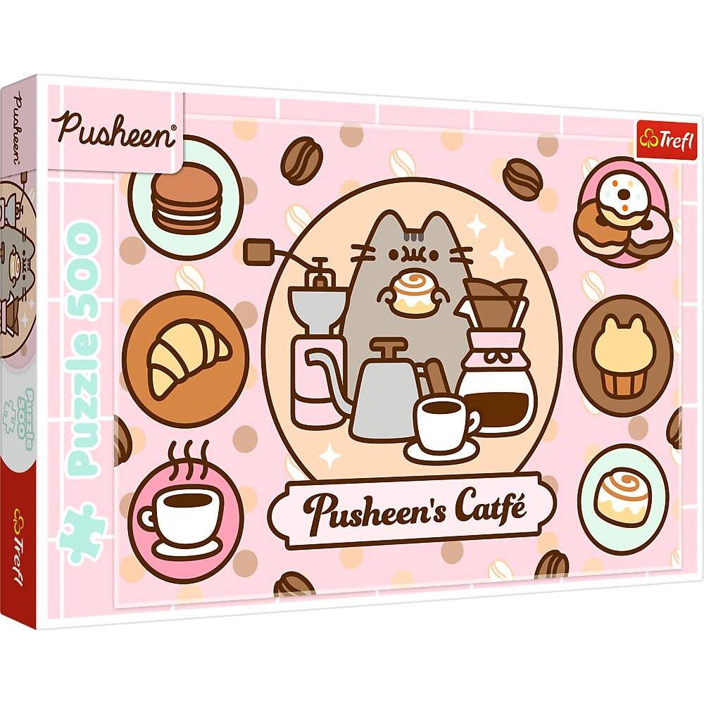 TREFL Puzzle Pusheen im Café 500 Puppen