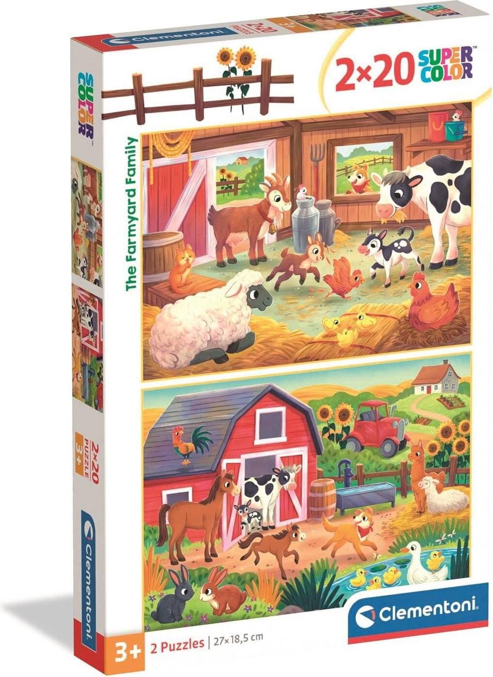 Bauernhof Family 2x20 Teile Puzzle Clementoni