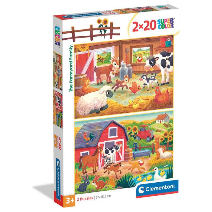 Bauernhof Family 2x20 Teile Puzzle Clementoni