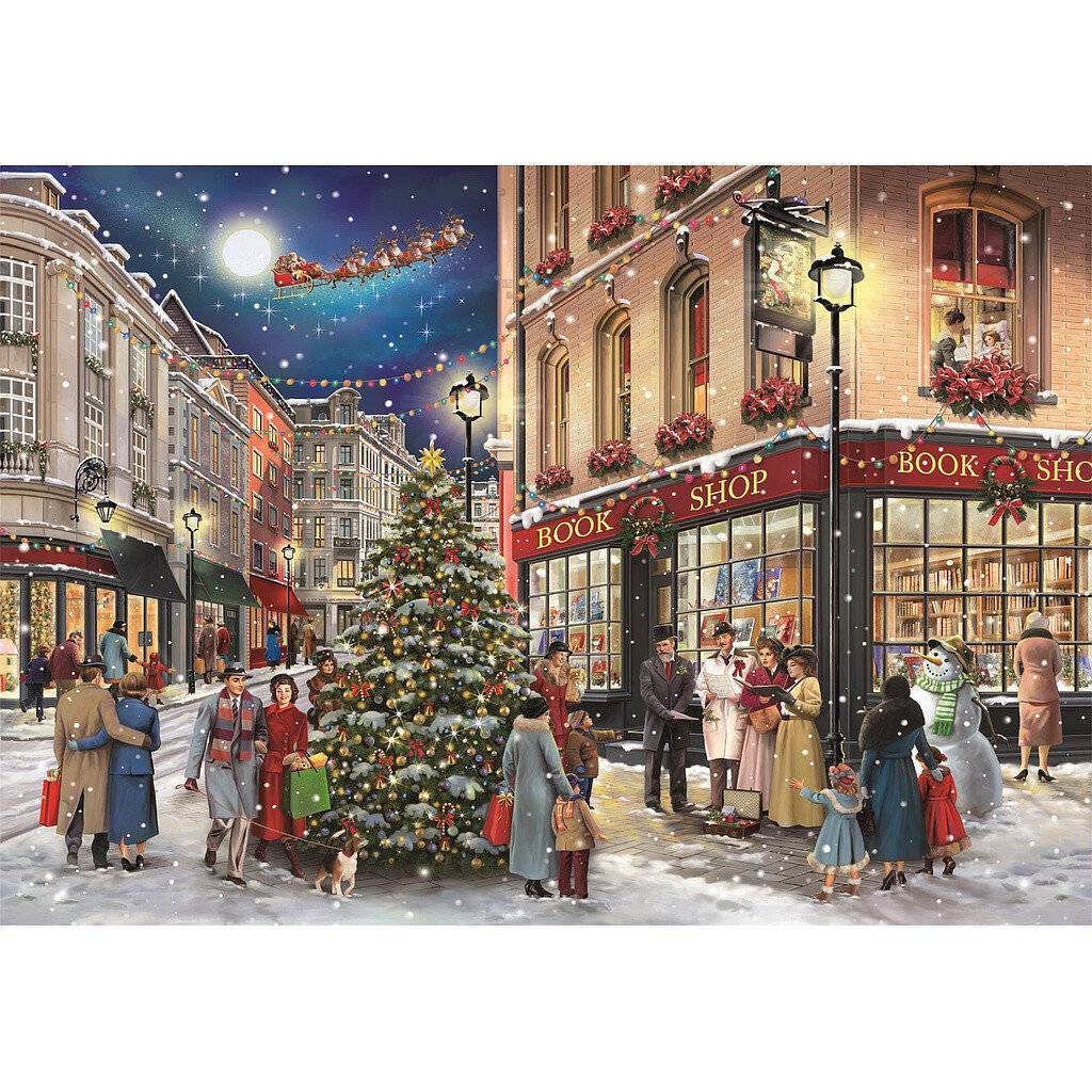 Weihnachten Stroll i 1000-teiliges Puzzle Clementoni