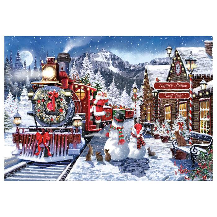 Weihnachten Train Station 500-teiliges Clementoni-Puzzle