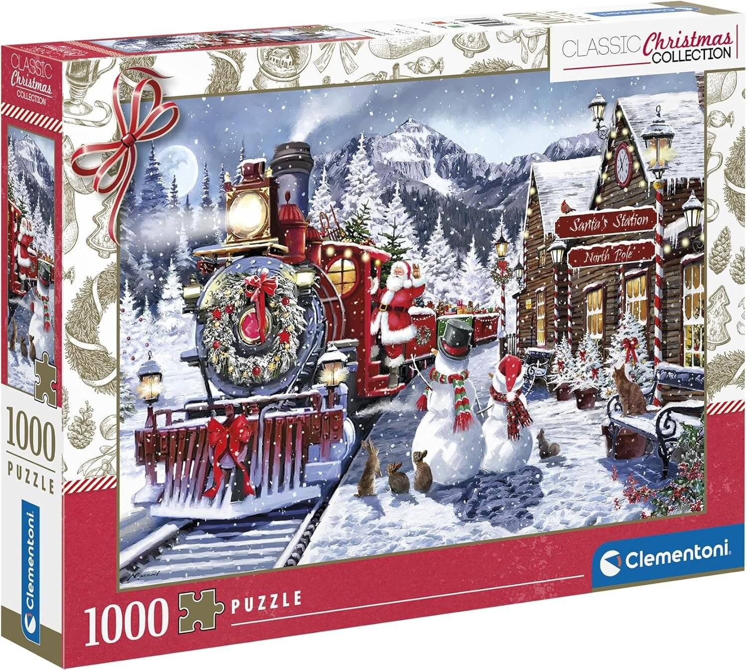 Weihnachten Train Station 500-teiliges Clementoni-Puzzle