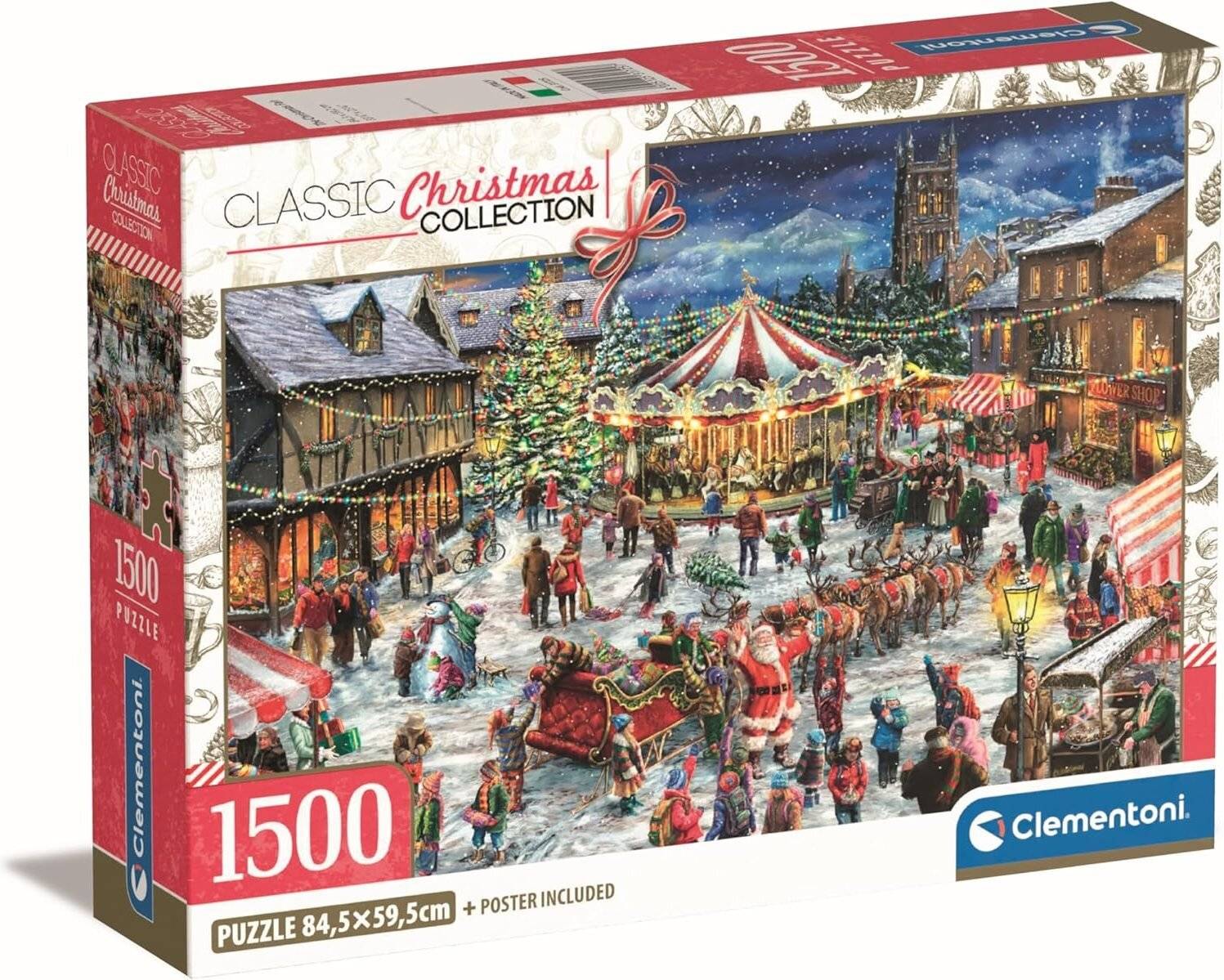Weihnachten Fair i 1500 Stück Puzzle Clementoni