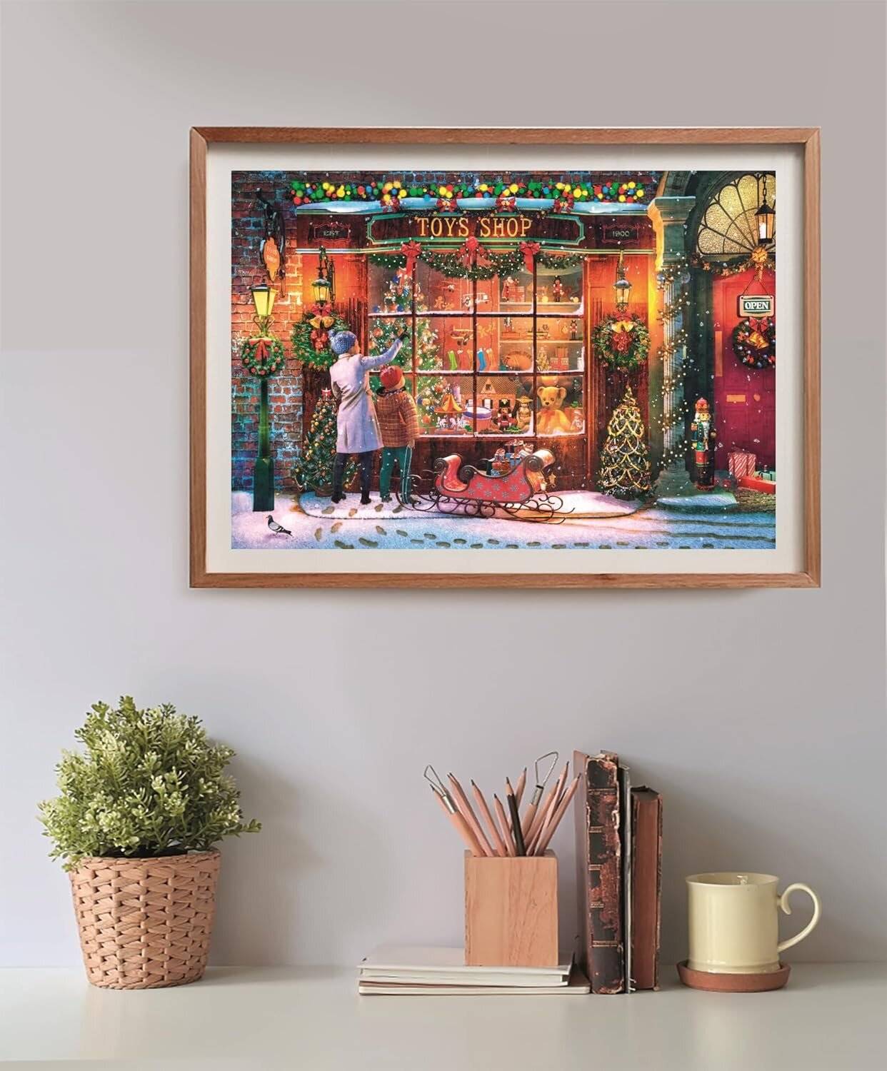 Weihnachten Old Toy Shop i 500-teiliges Clementoni-Puzzle