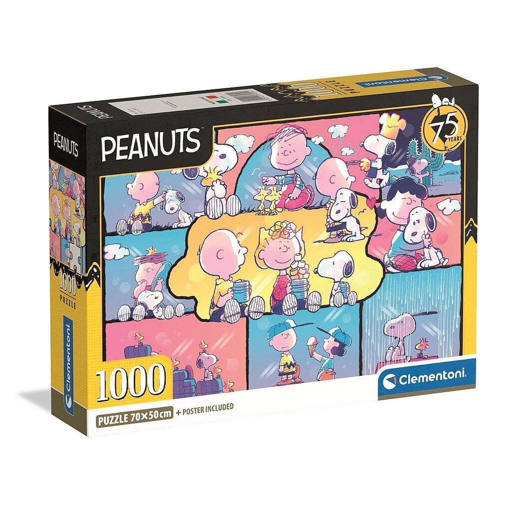 Snoopy Compact-Puzzle 1000 Teile Clementoni