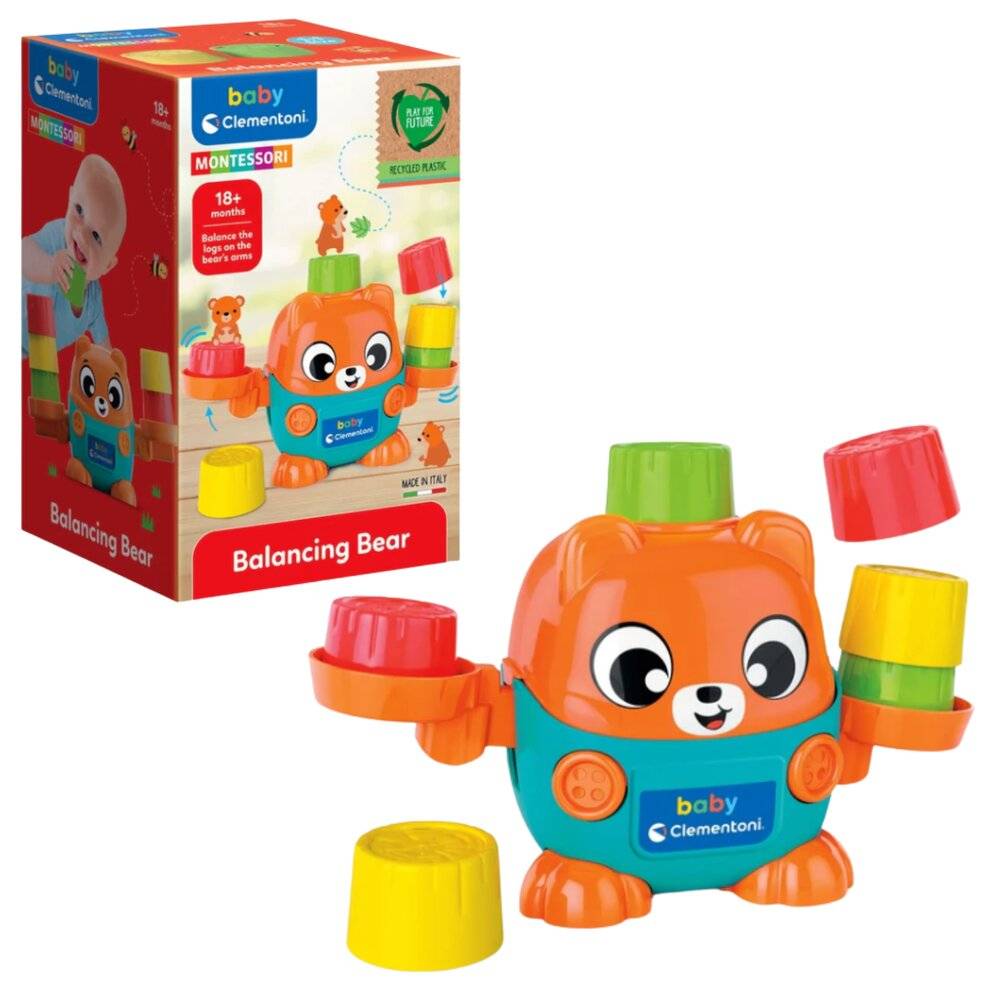 Farbe Montessori Balancierender Bären-Babyspielzeug Clementoni