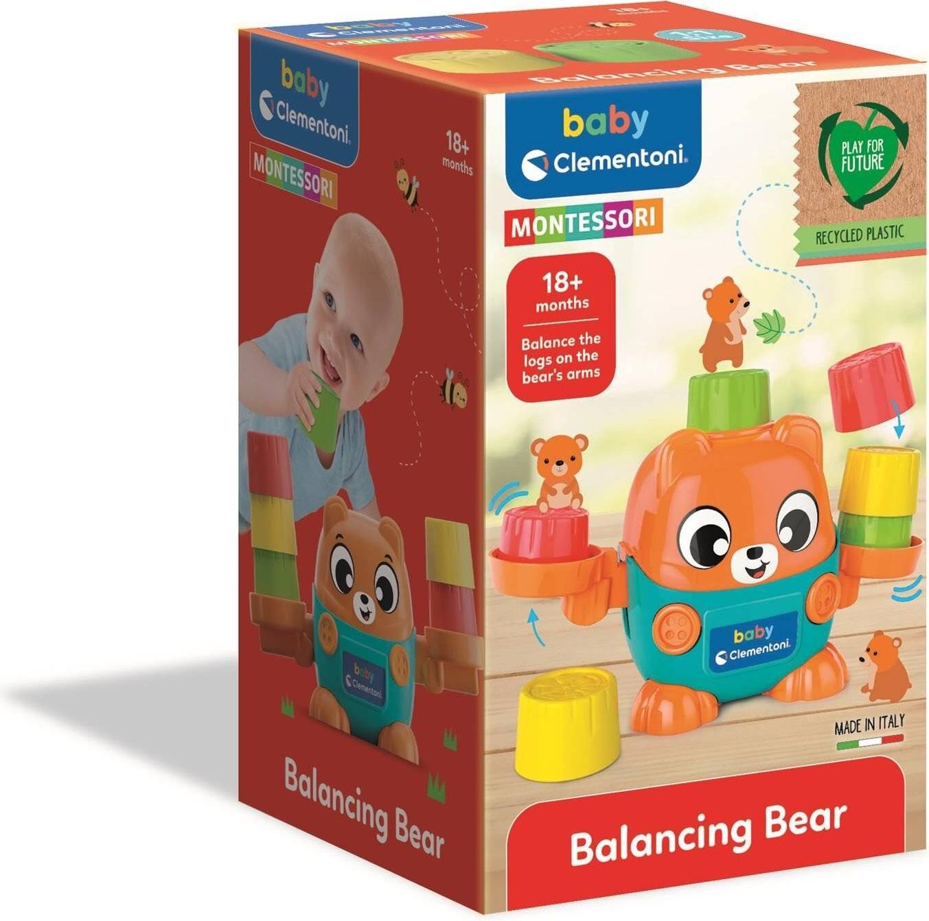 Farbe Montessori Balancierender Bären-Babyspielzeug Clementoni