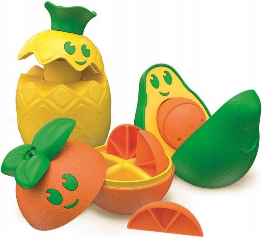 Farbe Think Play Obststapel-Spielzeug für Babys Clementoni
