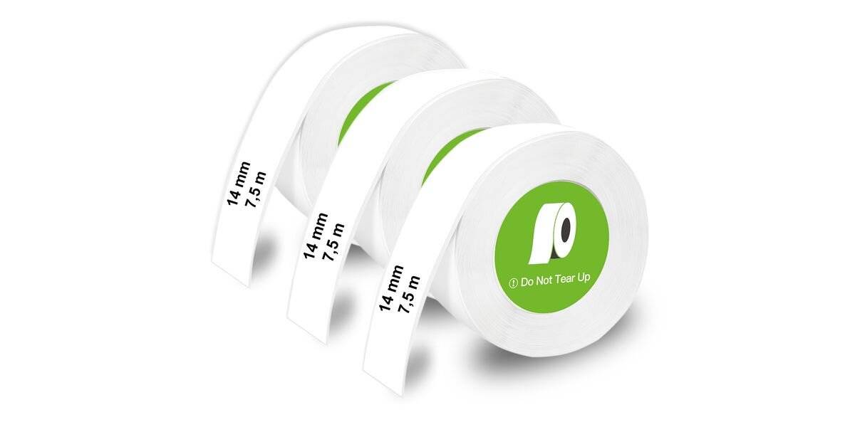 Olympia - Endlos Etikettenrolle, weiß, 3er-Pack
