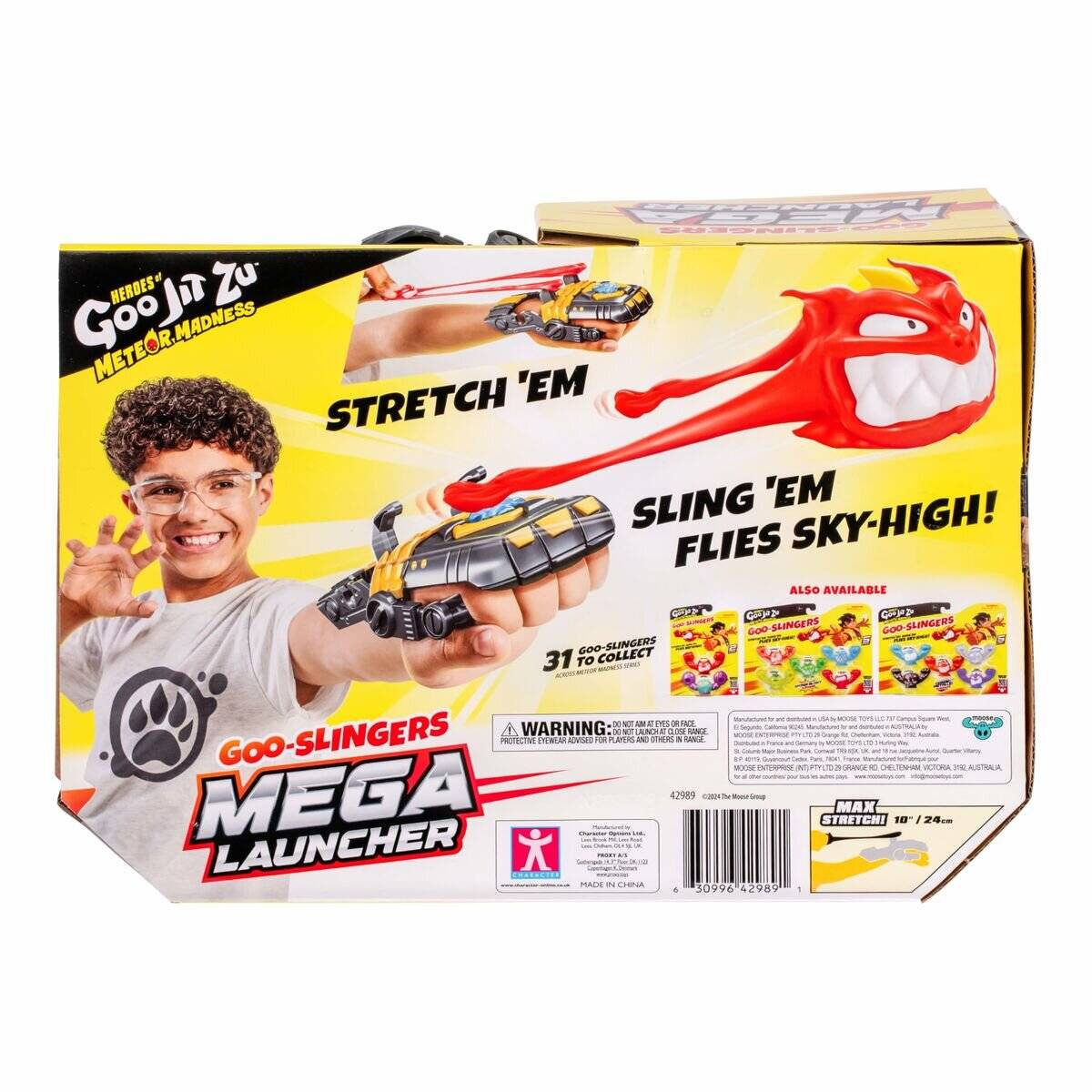 Heroes of Goo Jit Zu Meteor Madness Dehnabre Figuren Zubehör Set Goo Slingers Mega Launcher 11 cm